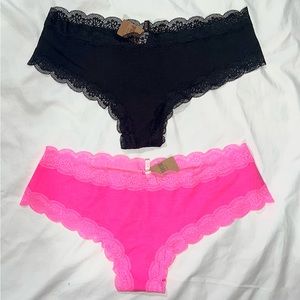 2 pair cheeky panties PINK
